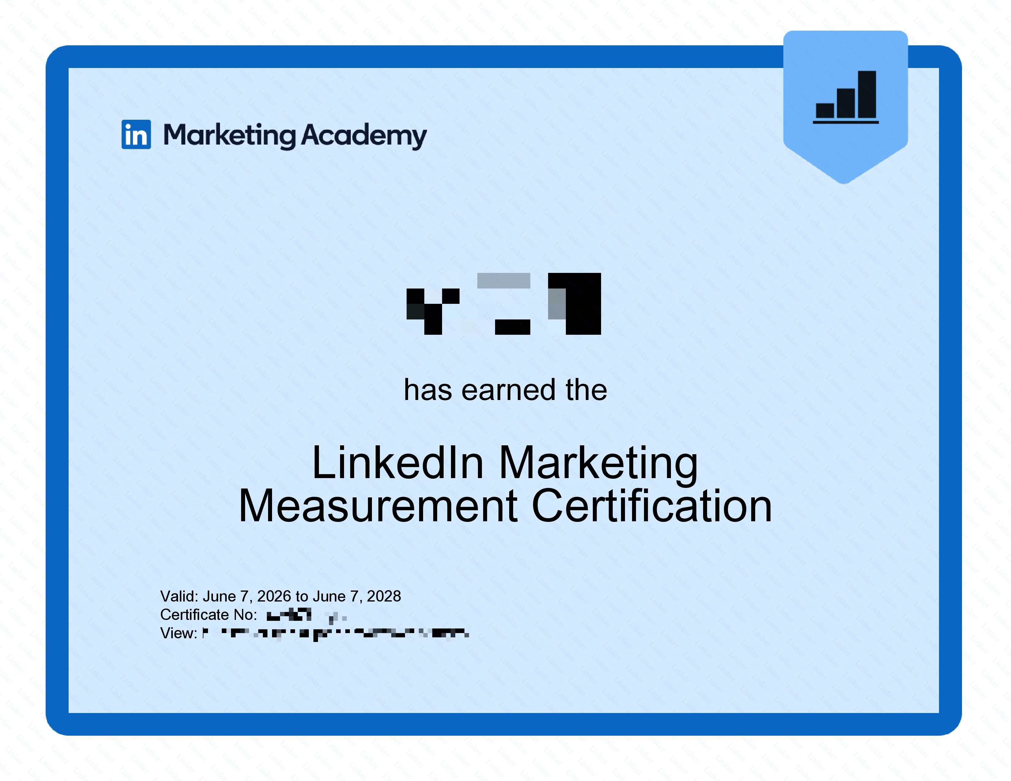 Zertifizierung LinkedIn Marketing Measurement
